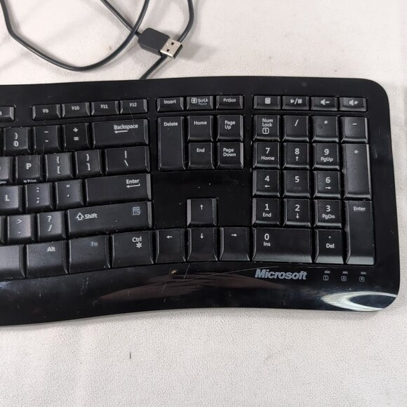 Microsoft Comfort Curve 3000 for Business Ergonomic Wired Keyboard TESTED WORKS - Picture 4 of 10